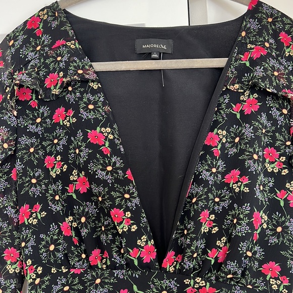 Majorelle Black Floral Devon Romper - Picture 3 of 5